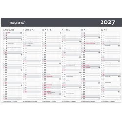 Mayland 2027 Kontorkalender moderne A5