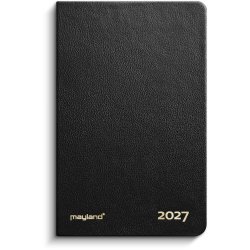 Mayland 2027 Lommekalender uge sort kunstskind indbundet