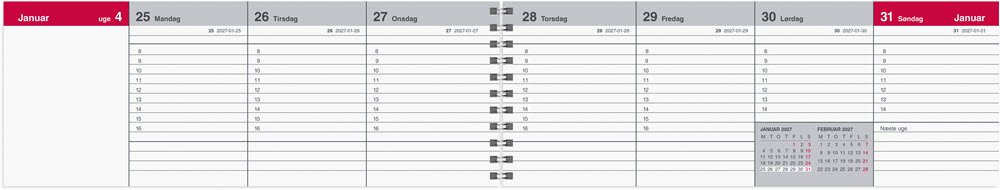 Mayland 2027 Uge-bordkalender 