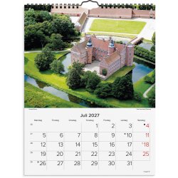 Mayland 2027 V�gkalender Danske Slotte