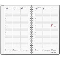 Mayland 2027 Week Planner H�jformat m�rkegr� vinyl