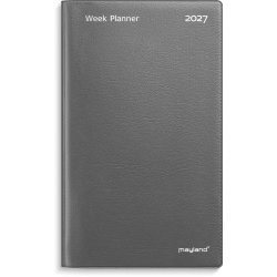 Mayland 2027 Week Planner H�jformat m�rkegr� vinyl