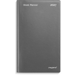 Mayland 2027 Week Planner H�jformat m�rkegr� vinyl