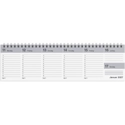 Mayland 2027 dag-uge bordkalender g�r plast