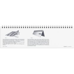 Mayland 2027 dag-uge bordkalender g�r plast