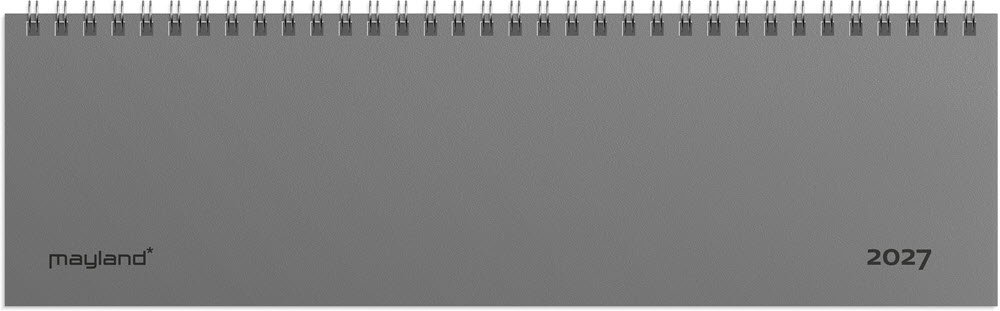 Mayland 2027 dag-uge bordkalender g�r plast