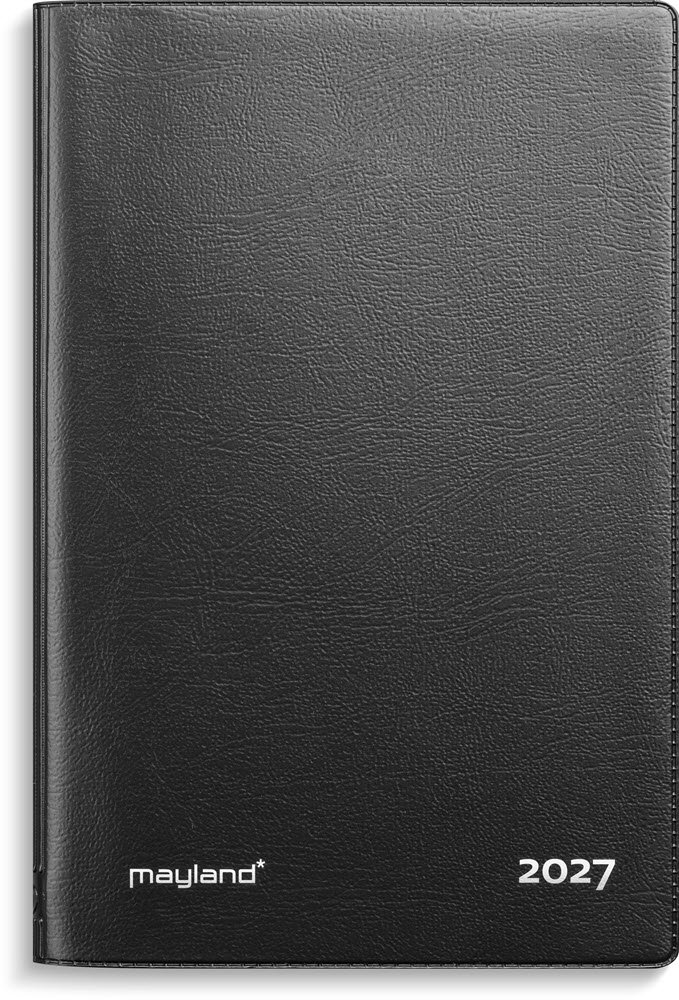 Mayland 2027 mini Planner ugekalender sort vinyl