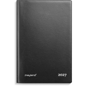 Mayland 2027 mini Planner ugekalender sort vinyl