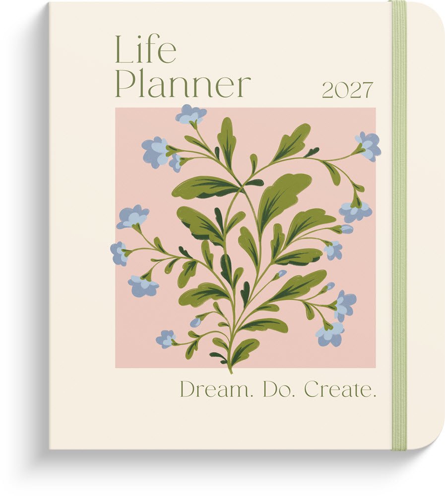 Mayland 2027 ugekalender Life Planner Delicate Flowers