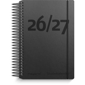 Mayland Studie 26/27 Dagkalender Mini Sort Genbrugskarton