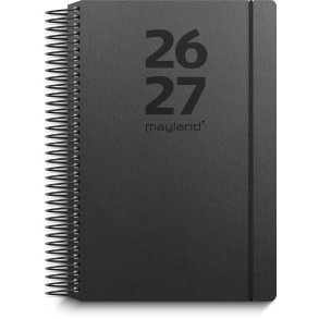 Mayland Studie 26/27 Dagkalender Sort Genbrugskarton