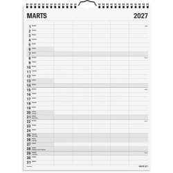 Mayland Studie 26/27 Familie kalender 5 kol. black and white