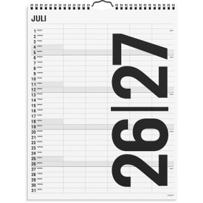 Mayland Studie 26/27 Familie kalender 5 kol. black and white