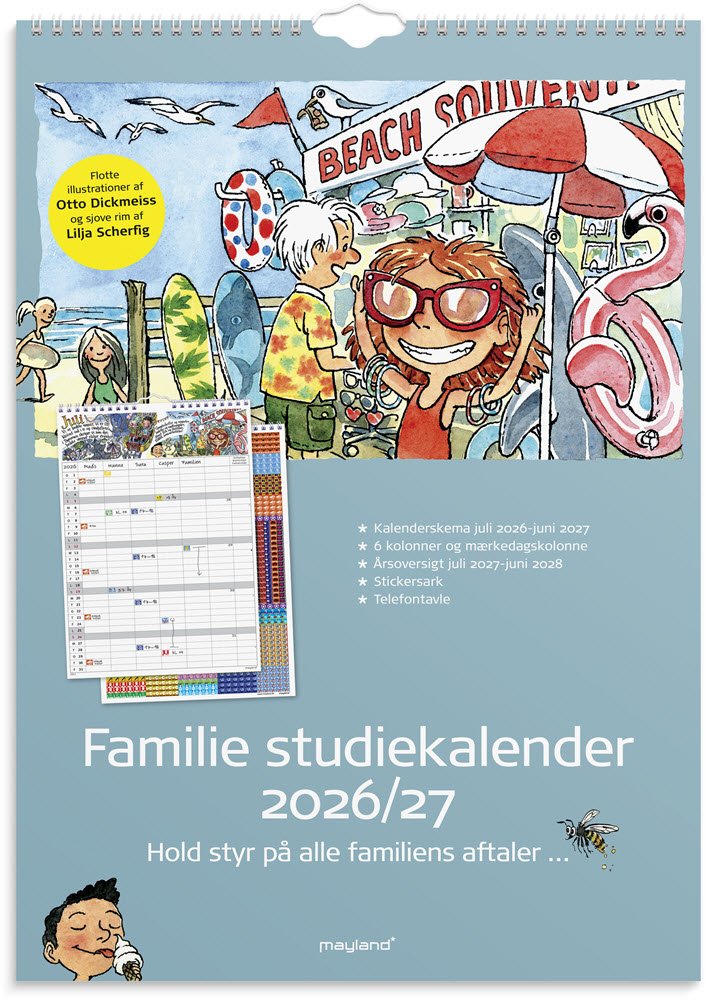 Mayland Studie 26/27 Familie kalender A3 Otto Dickmeiss