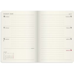 Mayland Studie 26/27 Ugekalender Tv�r A6 Forma Deluxe Brun Kunstskind