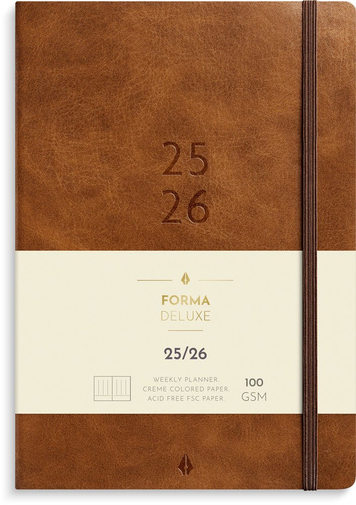Mayland studie 25/26 Uge kalender tvrf forma deluxe A5 brun