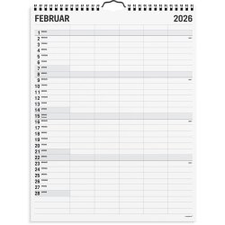 Mayland studie 25/26 familie kalender Black and White