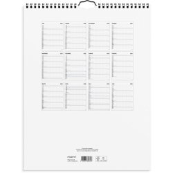 Mayland studie 25/26 familie kalender Black and White