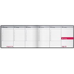 Mini bordkalender sort vinyl 2026