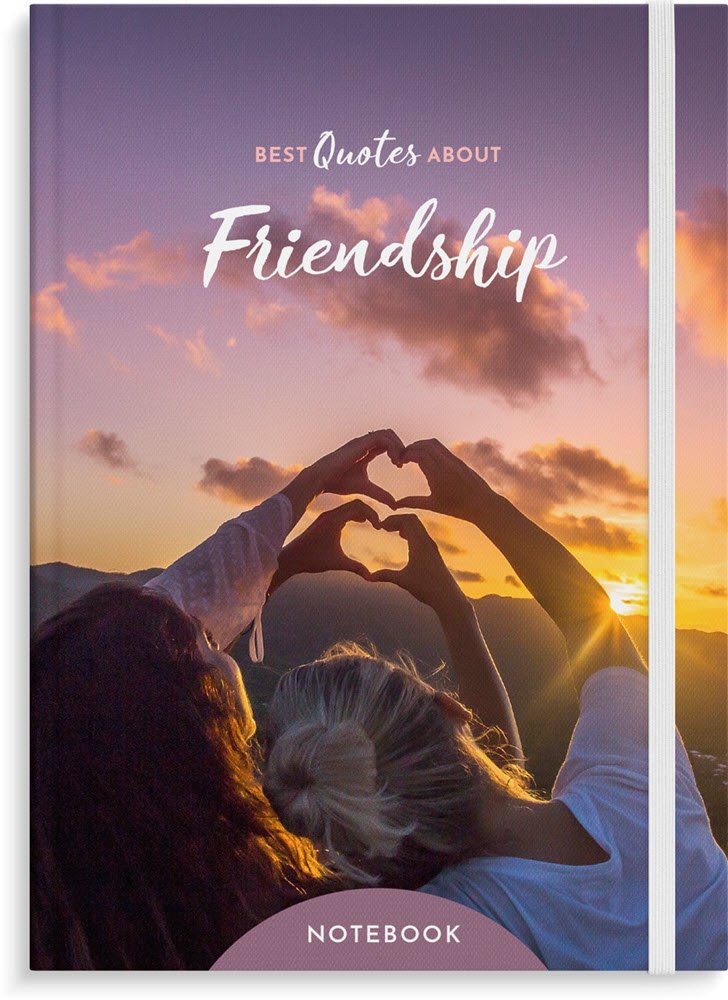 Notesbog A5 linieret Friendship