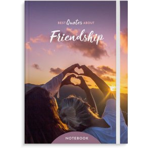 Notesbog A5 linieret Friendship