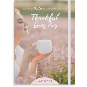 Notesbog A5 linieret Thank you for everyday