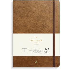 Notesbog Deluxe Brun Blank 160 sider