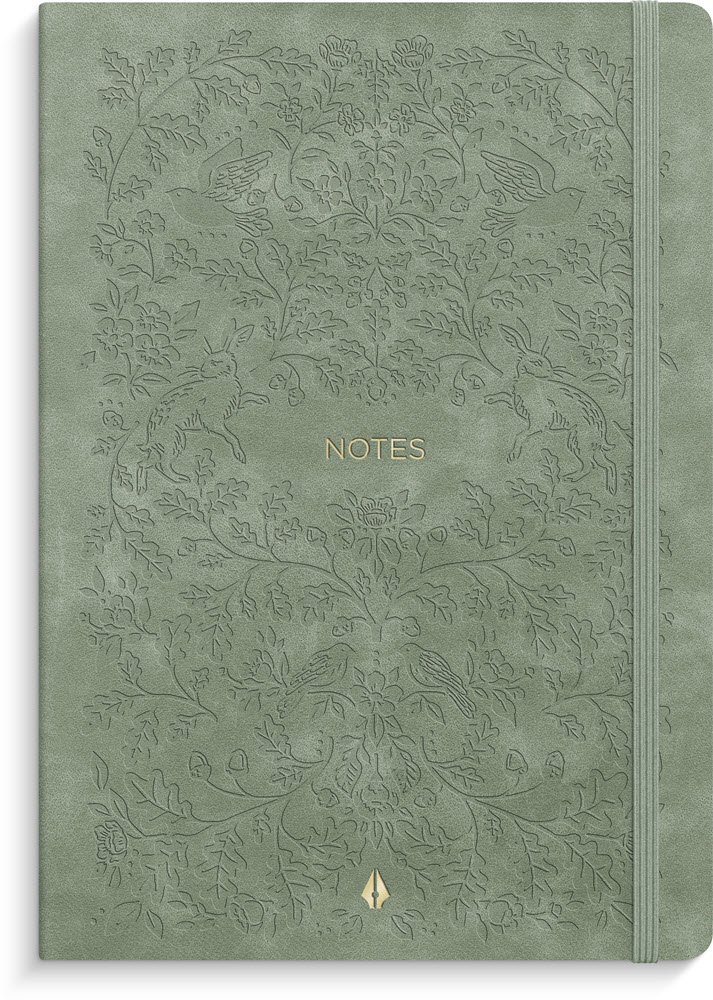 Notesbog Deluxe Soft Lin Smooth Green Forrest 160 sider