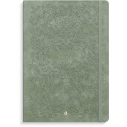 Notesbog Deluxe Soft Lin Smooth Green Forrest 160 sider