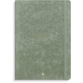 Notesbog Deluxe Soft Lin Smooth Green Forrest 160 sider