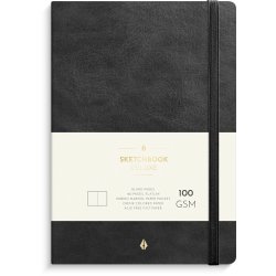 Notesbog Deluxe Sort Blank 160 sider