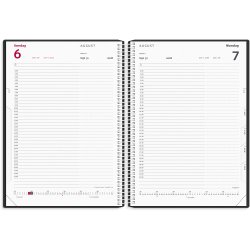 Timekalender sort PP-plast 2028