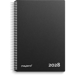Timekalender sort PP-plast 2028
