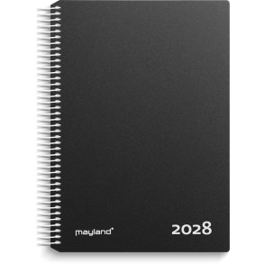 Timekalender sort PP-plast 2028