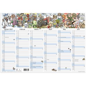 V�gkalender Otto Dickmeiss & Lilja Scherfig A3 2027