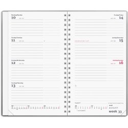 Week Planner International tvrformat slv vinyl 2026