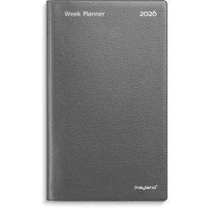 Week Planner hjformat mrkegr vinyl 2026
