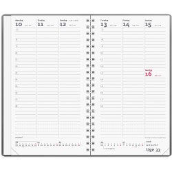 Week Planner hjformat mrkegr vinyl 2026