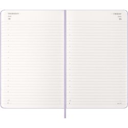 Moleskine 2026 Large Hard Dag Pastel Lilla