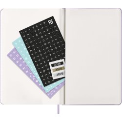 Moleskine 2026 Large Hard Dag Pastel Lilla