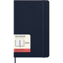 Moleskine 2026 Large Hard Dag Sapphire Blue
