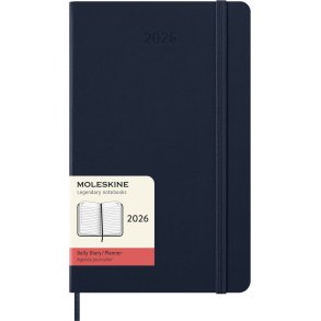 Moleskine 2026 Large Hard Dag Sapphire Blue