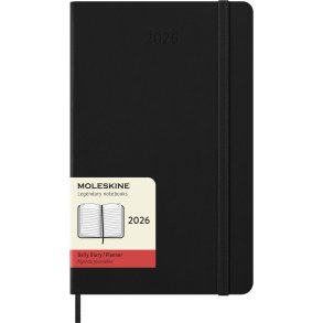 Moleskine 2026 Large Hard Dag sort