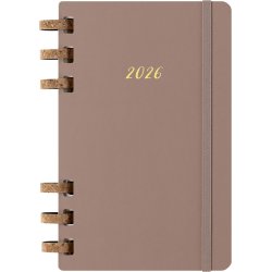 Moleskine 2026 Large Hard Spiral Planner Almond
