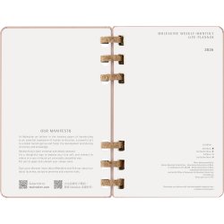 Moleskine 2026 Large Hard Spiral Planner Almond