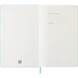 Moleskine 2026 Large Hard Week Note Aquamarine