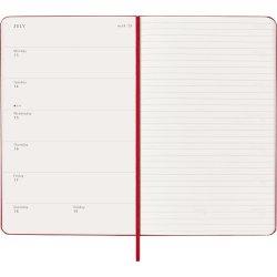 Moleskine 2026 Large Hard Week Note Rd