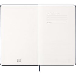 Moleskine 2026 Large Hard Week Note Sapphire Blue