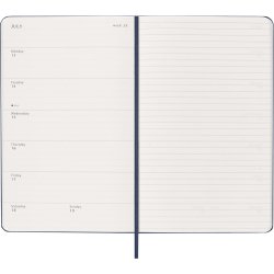 Moleskine 2026 Large Hard Week Note Sapphire Blue