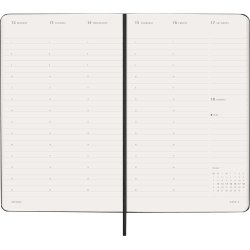 Moleskine 2026 Large Pro Hard Uge Vertikal Sort 